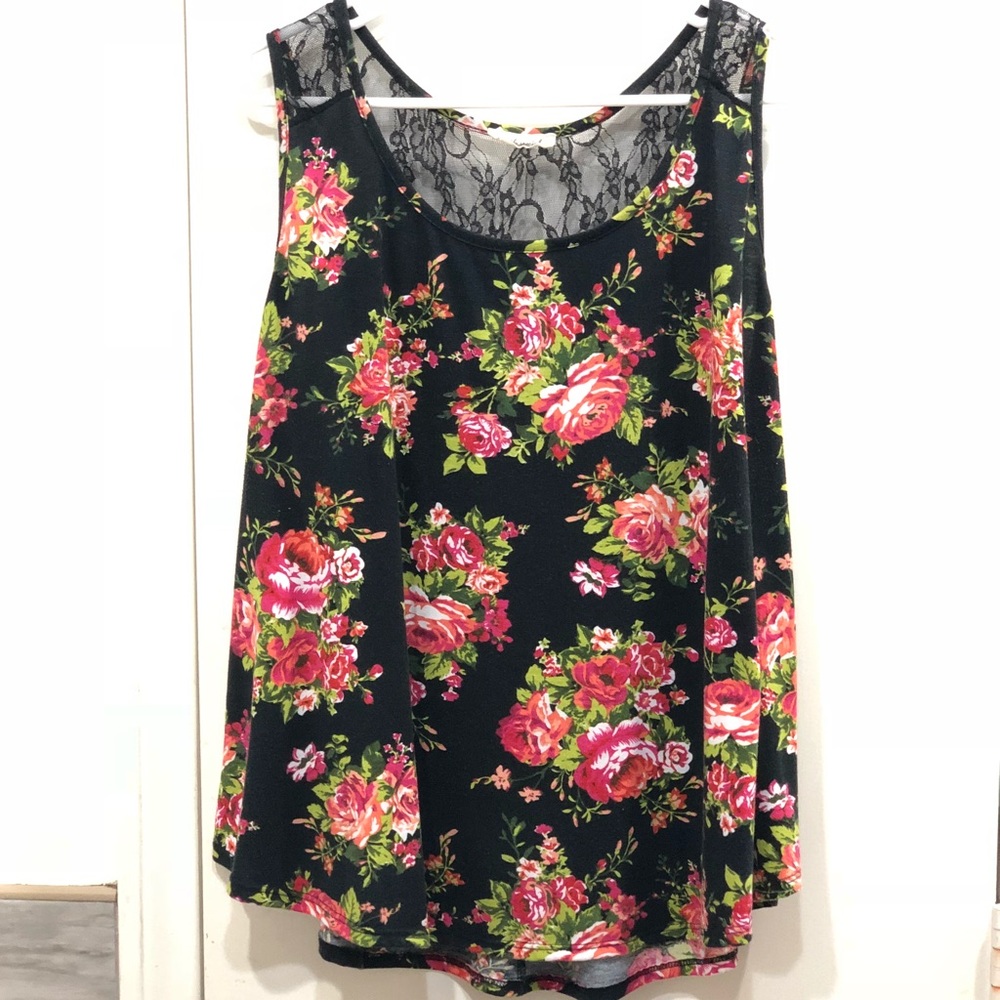 Floral lace Blouse 3X